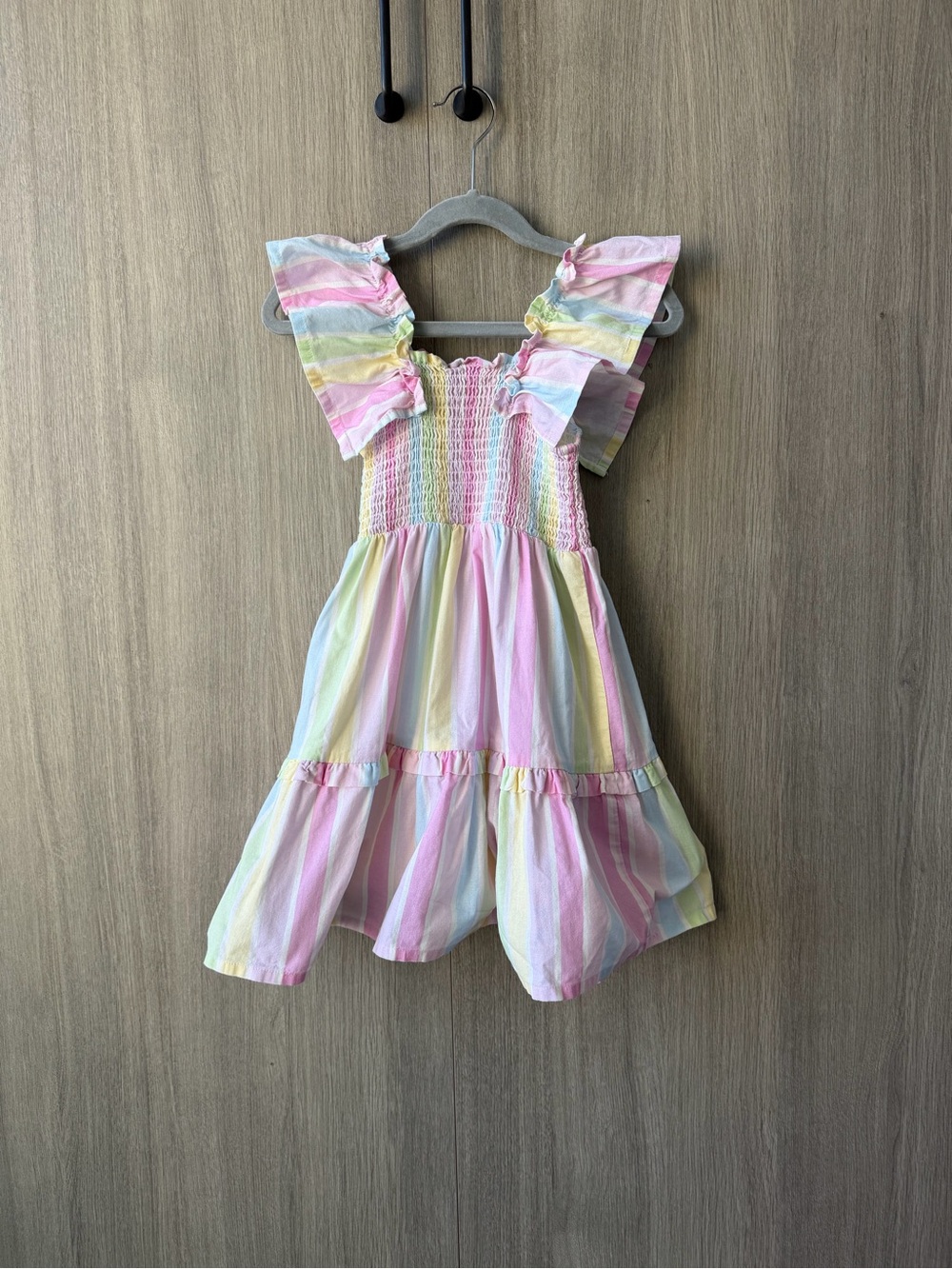 Rock Your Kid Rainbow Cotton Dress- size 4